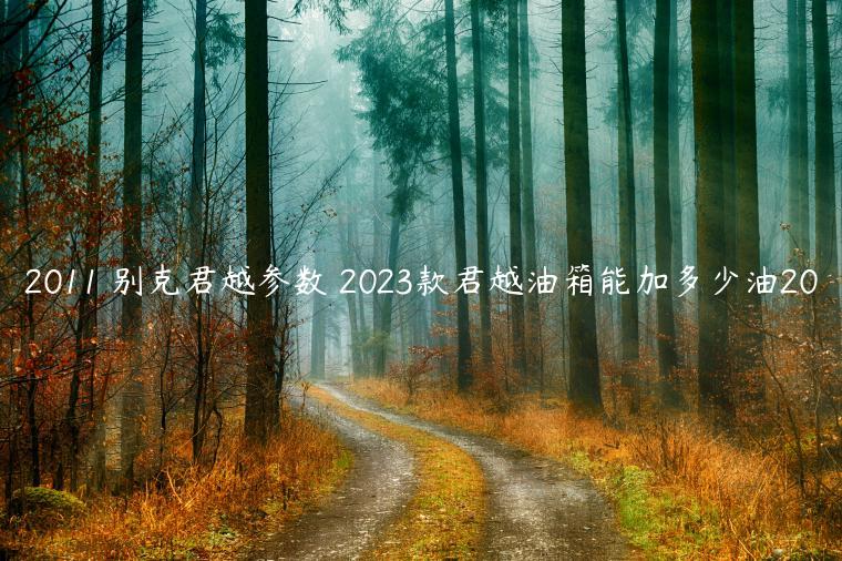2011 别克君越参数 2023款君越油箱能加多少油20