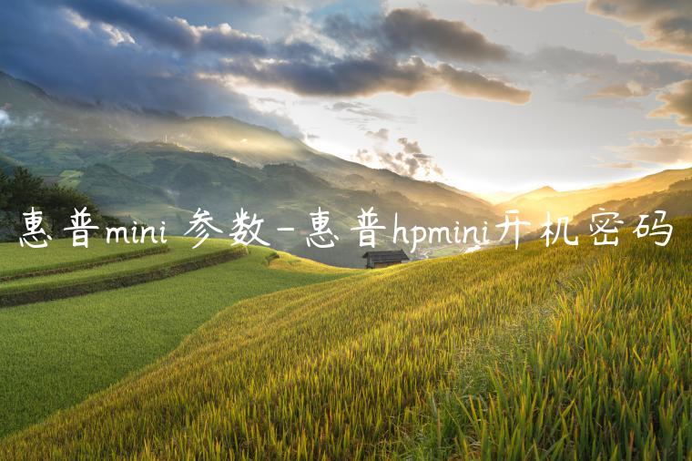 惠普mini 参数-惠普hpmini开机密码
