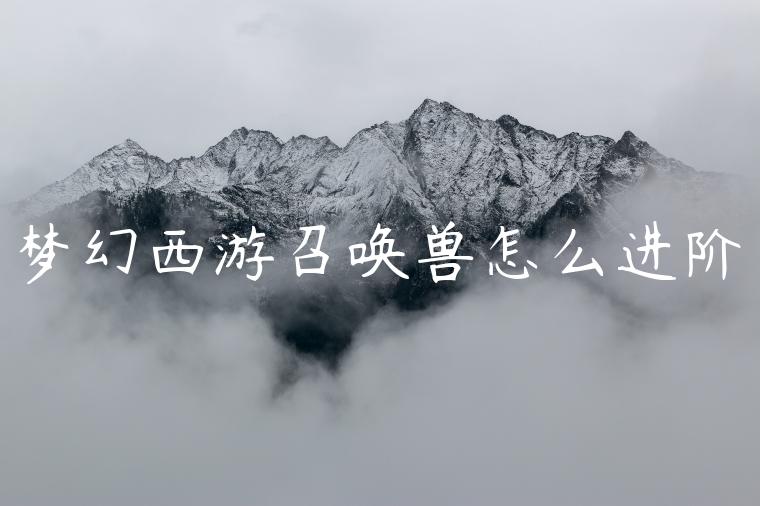 梦幻西游召唤兽怎么进阶
