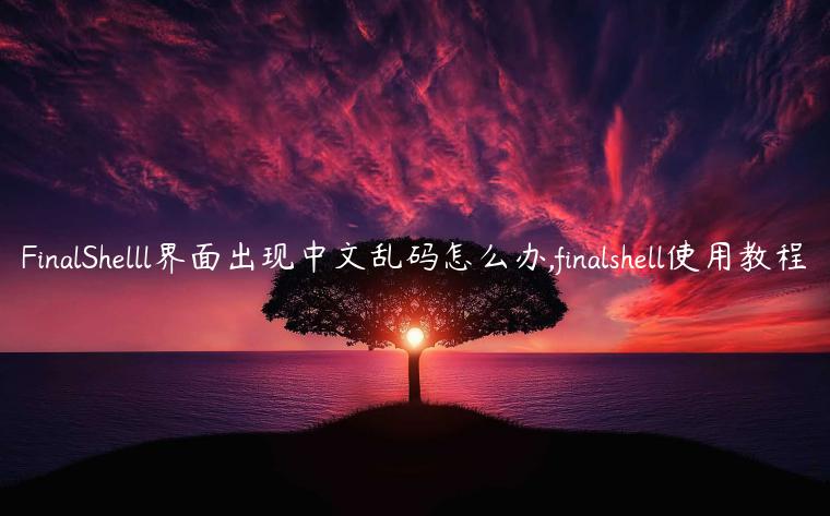 FinalShelll界面出现中文乱码怎么办,finalshell使用教程